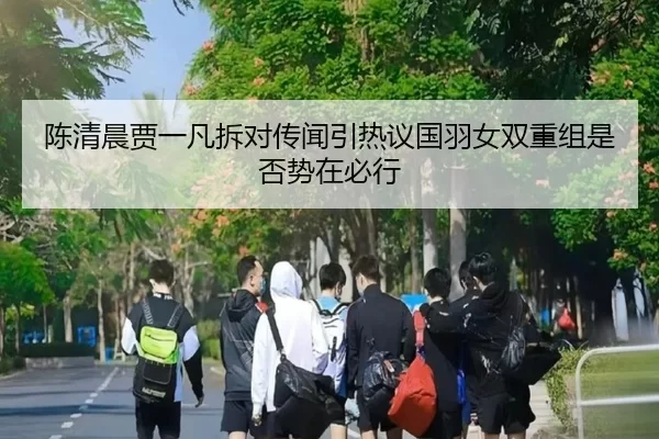 陈清晨贾一凡拆对传闻引热议国羽女双重组是否势在必行